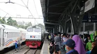 Ilustrasi pemberangkatan kereta api di Daop 9 Jember (Istimewa)