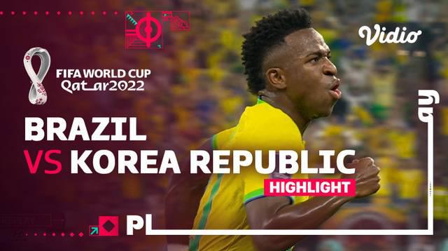 Berita video highlight pertandingan Piala Dunia 2022 babak 16 besar antara Brasil melawan Korea Selatan. Brasil menang dengan skor 4-1 pada laga yang berlangsung, Selasa (6/12/22).