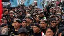 Sejumlah elemen masyarakat mengikuti aksi peringatan pemberontakan G 30 S-PKI di Malioboro,Yogyakarta, Jumat (30/9). Aksi ini dilakukan untuk menangkal faham komunisme di Indonesia. (Liputan6.com/ Boy Harjanto)