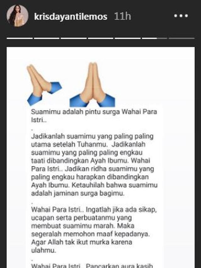 Krisdayanti (Foto: Instagram/@krisdayantilemos)