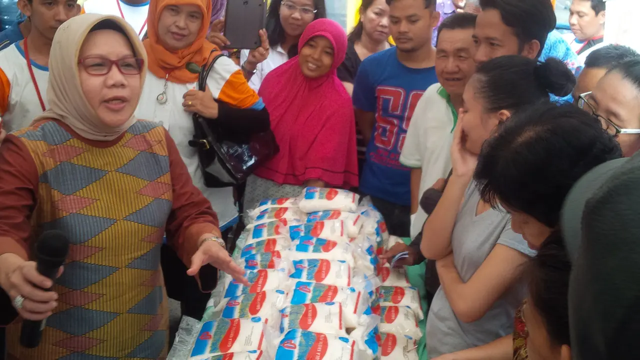 Operasi pasar Kemendag (Foto: Nefri Ryu)
