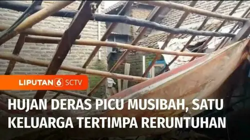 VIDEO: Hujan Deras Robohkan Rumah di Serang, Balita Jadi Korban, Ibu dan Anak Lainnya Terluka