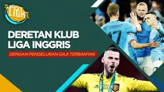 Berita video spotlight kali ini membahas tentang lima besar klub raksasa dengan pengeluaran gaji paling besar di Liga Inggris musim 2021/2022, salah satunya ialah Manchester City.