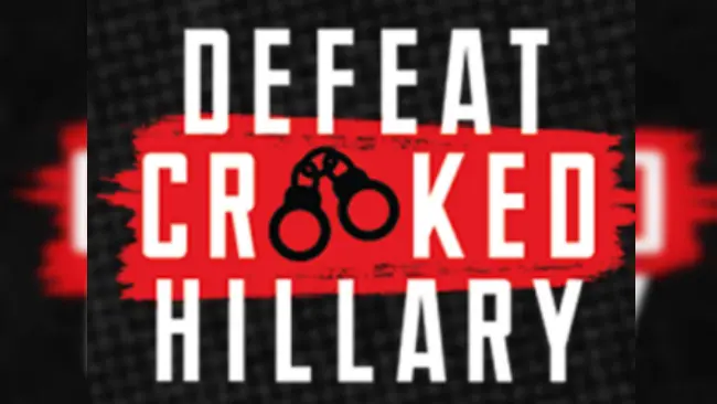 Defeat Crooked Hillary, sebuah kampanye pencemaran nama Hillary Clinton saat menjadi Kandidat Presiden dalam Pilpres AS 2016 (Facebook via ABC Australia)