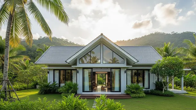 Gaya Atap Modern yang Bikin Rumah Desa Terlihat Mewah/ Ilustrasi AI