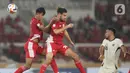 Hingga babak pertama usai, tidak ada gol yang tercipta. (Liputan6.com/Helmi Fithriansyah)