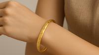 Model Gelang Emas 2 Gram 16 Karat Motif Bunga dan Kupu-Kupu