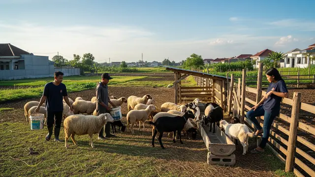 Ternak Domba/Kambing (Sistem Semi-Intensif)