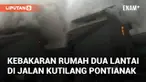 Kebakaran terjadi di rumah dua lantai, Jalan Kutilang, Pontianak. Peristiwa ini terjadi pada Selasa (29/10/2024) petang