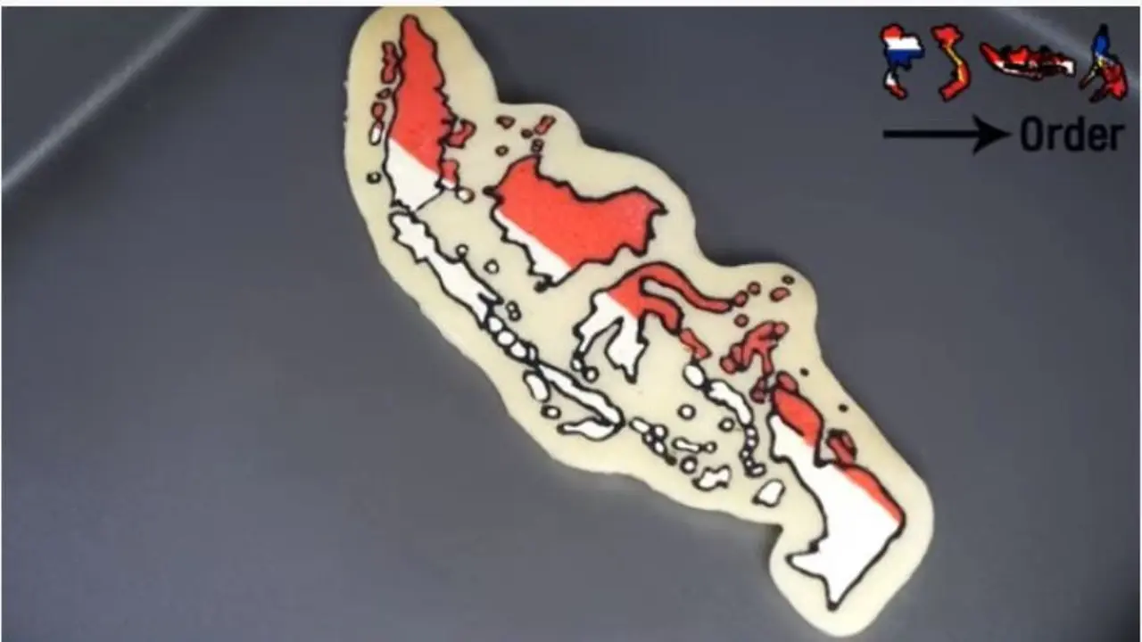 Youtuber Korea Bikin Pancake Peta Berbagai Negara, Termasuk Indonesia