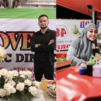 Adu Gaya Shireen Sungkar-Tengku Wisnu dan Aurel Hermansyah-Atta Halilintar saat Rayakan Momen Bahagia di Warung Pecel Lele. [Instagram]