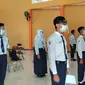 Masa Pengenalan Lingkungan Sekolah (MPLS) secara daring dilakukan pada Senin, 13 Juli 2020. (Foto: Liputan6.com/Dian Kurniawan)