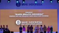 Duet Iriana Jokowi dan Mufidah JK Resmikan Pameran UKM Binaan BI
