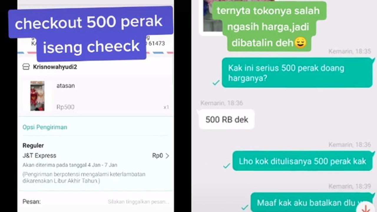 Iseng Beli Baju Rp 500 Perak, Wanita Ini Kaget Harga Sebenarnya Rp 500 Ribu