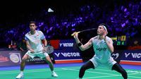 Ganda putra Indonesia Muhammad Rian Ardianto/Rahmat Hidayat terhenti di perempat final Denmark Open 2025. Rian/Rahmat dihentikan Satwiksairaj Rankireddy/Chirag Shetty dari India&nbsp;di Jyske Bank Arena, Jumat (17/10).&nbsp;(foto: PBSI)