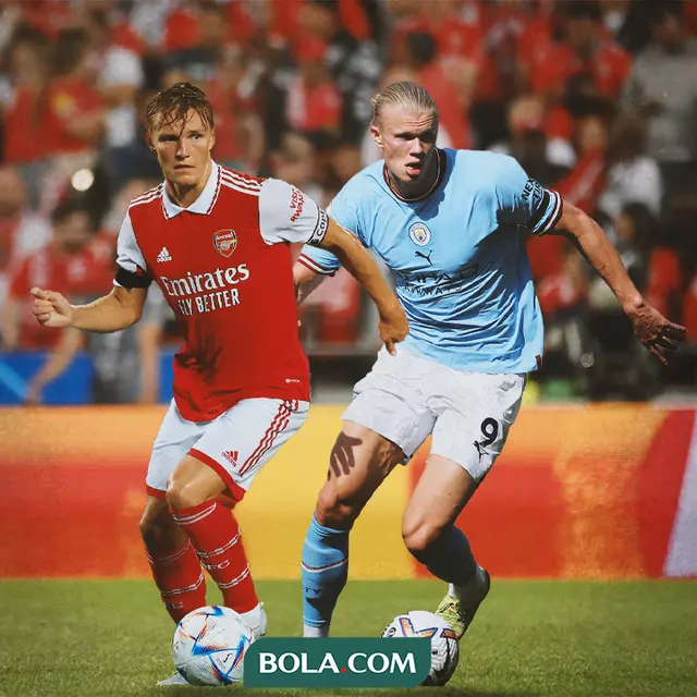 Ilustrasi - Martin Odegaard dan Erling Haaland