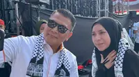 Melly Goeslaw Hadiri Undangan Mardani Ali Sera Dalam Aksi untuk Gaza, Kemanusiaan Tak Pandang Parpol
