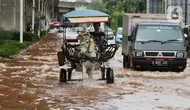 Sebelumnya, hujan deras yang mengguyur Jakarta sejak Selasa (28/1) hingga Rabu (29/1/2025) menyebabkan genangan air di sejumlah wilayah. (Liputan6.com/Herman Zakharia)
