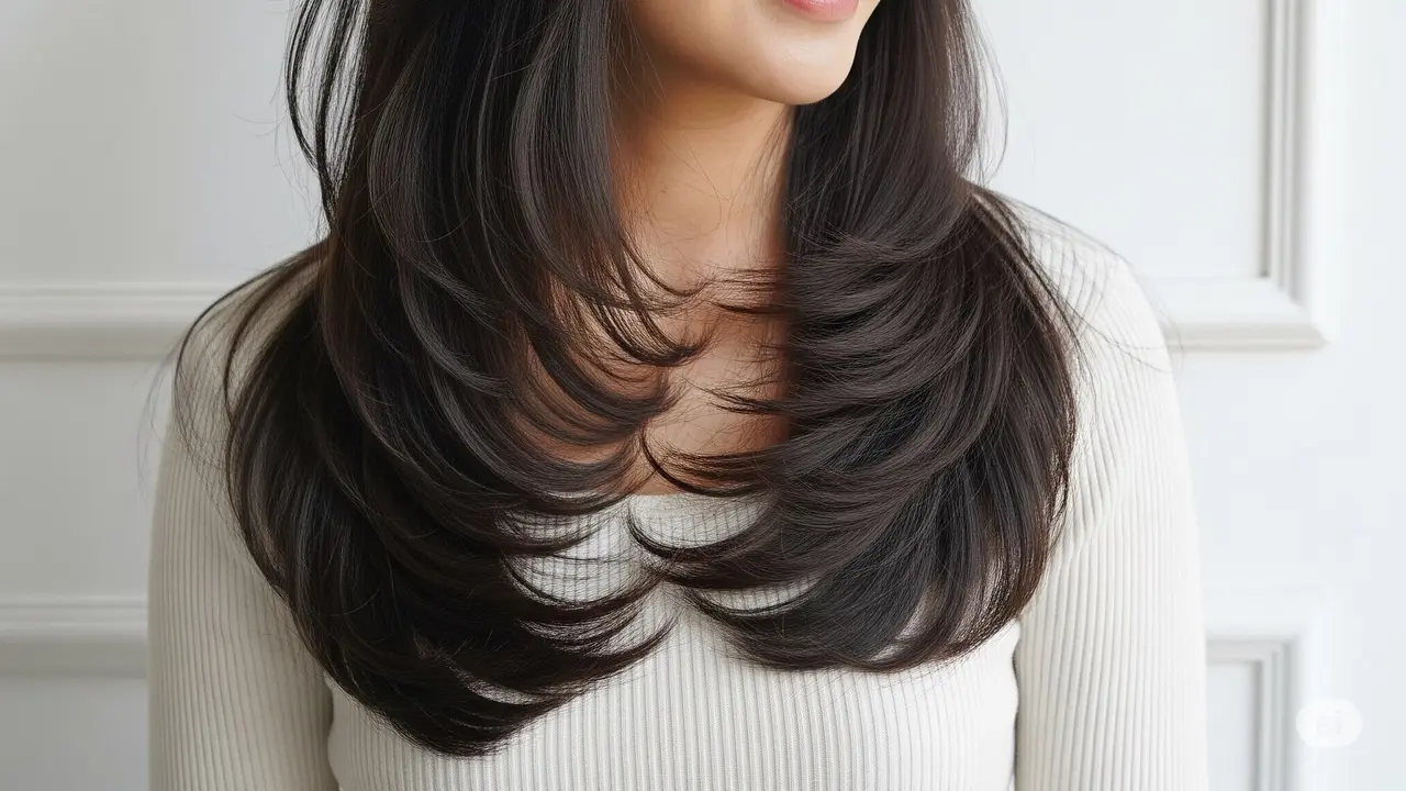 Model Rambut Wanita Korea Panjang Lurus. Foto: Gemini