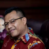 Sebagai anggota DPR yang berlatar belakang seni, Anang Hermansyah membantu teman-temannya pelaku industri kreatif untuk menyampaikan aspirasinya. (Andy Masela/Bintang.com)