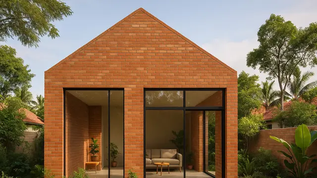 Model Rumah Kecil Tapi Cantik Dari Batu Bata Minimalis/Ilustrasi AI