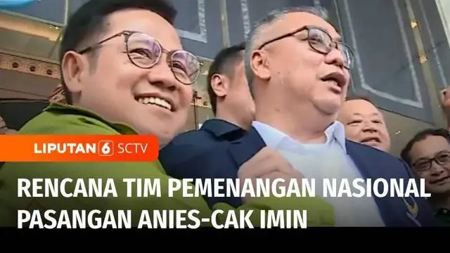 Ketua Umum PKB, sekaligus bakal calon wakil presiden, Muhaimin Iskandar mendatangi kantor DPP Partai Nasdem. PKB dan Nasdem membicarakan pembentukan tim pemenangan nasional pasangan Anies Baswedan - Muhaimin Iskandar dalam pilpres 2024.