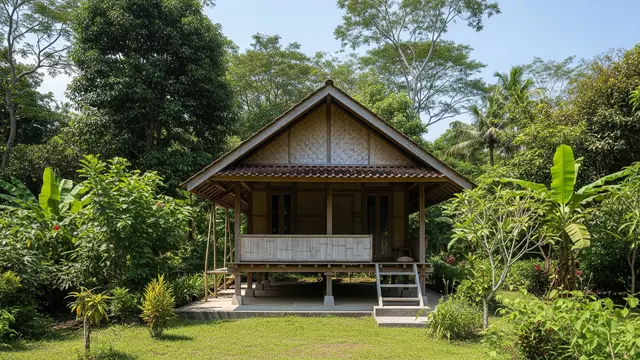 Rumah Desa Dengan Lorong Angin