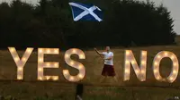 Jumlah yang terdaftar untuk memilih Skotlandia akan menjadi negara independen, keluar dari Inggris Raya diperkirakan 4.285.323 orang.