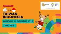 Jadwal Sepak Bola Asian Games 2018, China Taipei vs Indonesia. (Bola.com/Dody Iryawan)