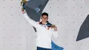 Alberto Gines Lopez dari Atlet asal Spanyol menjadi peraih medali emas pertama clambing setelah memenangkan nomor gabungan putra di Olimpaide Tokyo 2020. @albertogines