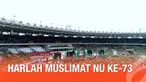 Presiden Joko Widodo beserta Ibu Negara menghadiri acara peringatan Hari Lahir Muslimat NU ke-73 di Stadion Gelora Bung Karno, Jakarta.