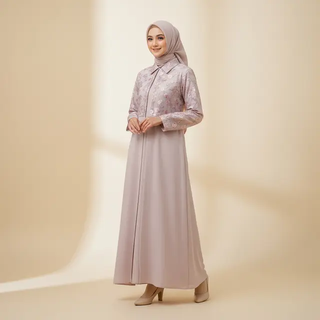 Gamis Terbaru 2025: Simple, Elegan, dan Kombinasi Brokat