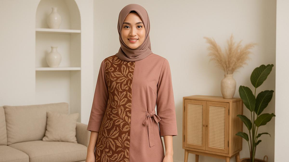 8 Model Baju Batik Lengan 3/4 untuk Kerja hingga Acara Formal, Nyaman dan Tetap Profesional