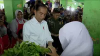 Jokowi di Pasar Pagi Pangkal Pinang. Dok: Setkab