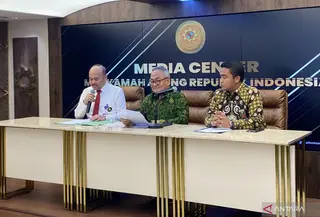 Ikahi Jumpa Pers tanggapi Insiden Rumah Hakim di Medan Kebakaran (Dok: Antara)