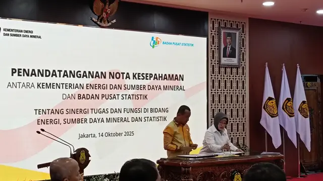 Kolaborasi Kementerian ESDM dan BPS. (Foto: Liputan6.com/Maulandy R)