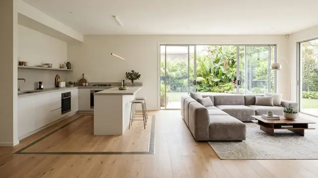 Ide Desain Dapur dan Ruang Tamu Menyatu untuk Rumah Modern