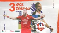 Shopee Liga 1 - 3 Gol Terbaik (Bola.com/Adreanus Titus)