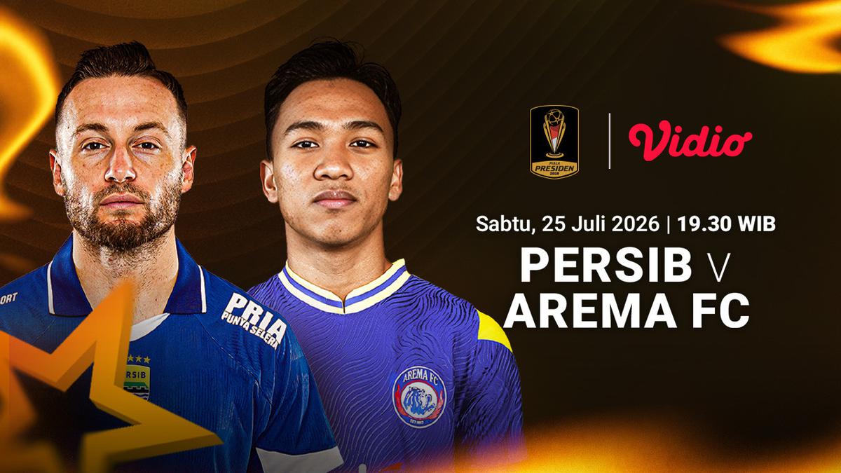 Live Streaming Piala Presiden - Persib vs Arema FC: Adu Strategi dan Pemain Baru Hanya di Vidio