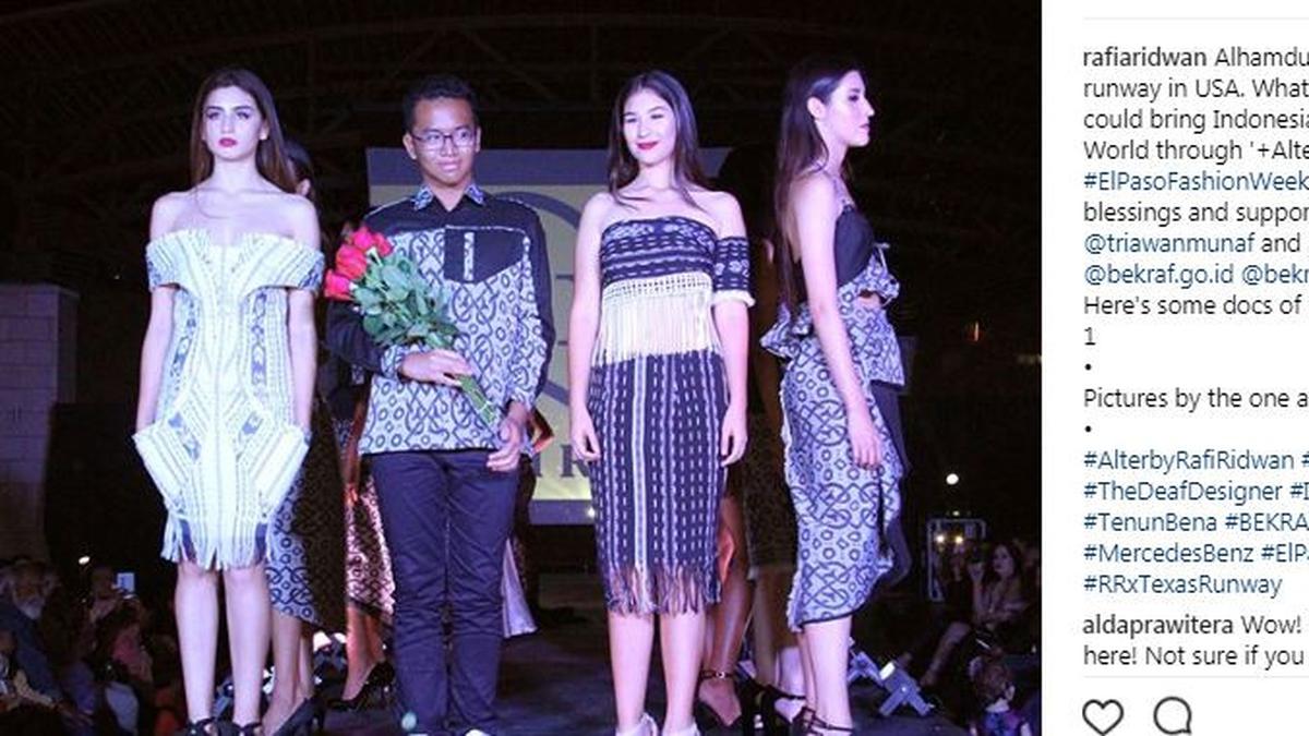 Rafi Ridwan, Desainer Tuna Rungu Indonesia Melenggang ke Texas