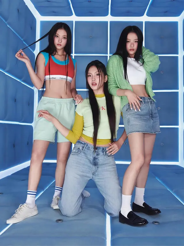 Girlband NJZ Tampil Retro dengan Gaya 90an di Koleksi Denim Terbaru Calvin Klein