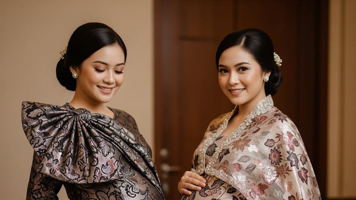 10 Model Kebaya Brokat untuk Perut Buncit Terbaru 2025, Tampil Menawan &amp; Proporsional