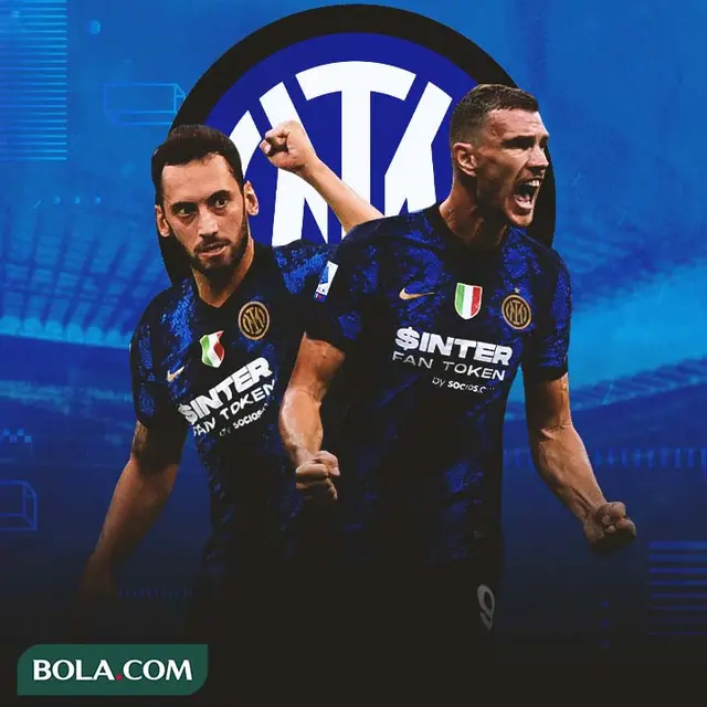 Inter Milan - Hakan Calhanoglu dan Edin Dzeko