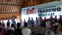 Deklarasi gerakan ajengan muda Ciamis mendukung Paslon Prabowo-Gibran pada Pilpres 2024. (Istimewa)