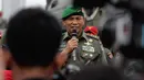 Wakil KSAD Letjen TNI M Munir saat pembukaan pameran alutsista di kawasan Monas, Jakarta, Jumat (12/12/2014). (Liputan6.com/Faizal Fanani)