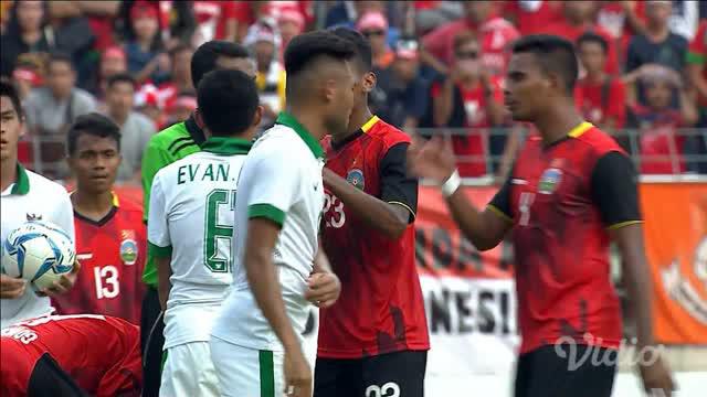 Terjadi kericuhan pada laga Timnas Indonesia U-22 Vs Timor Leste