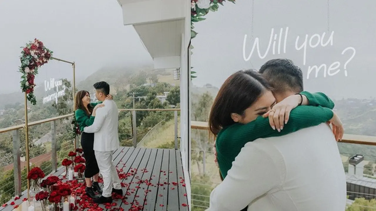 6 Momen Clarissa Tanoesoedibjo Dilamar Anthony Tjipto di Los Angeles, Romantis