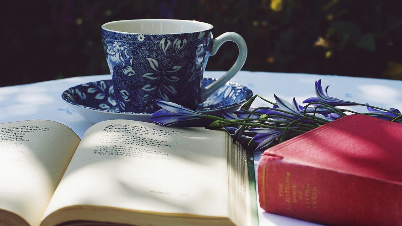 Ilustrasi puisi, pantun, menulis, membaca