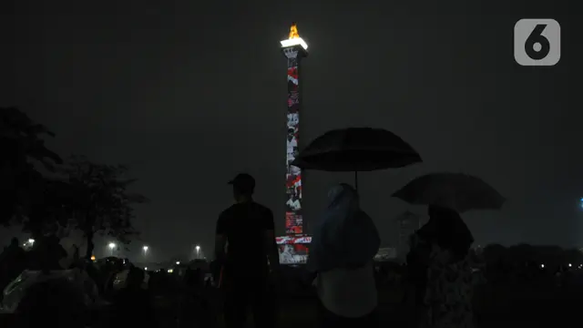 Video Mapping Warnai Malam Pergantian Tahun di Monasi