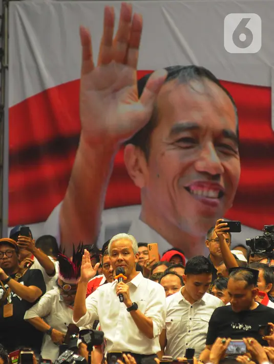 Mereka terdiri dari 245 organisasi pendukung Presiden Jokowi yang telah bertransformasi untuk mendukung Ganjar Pranowo, di Pilpres 2024. (merdeka.com/Imam Buhori)